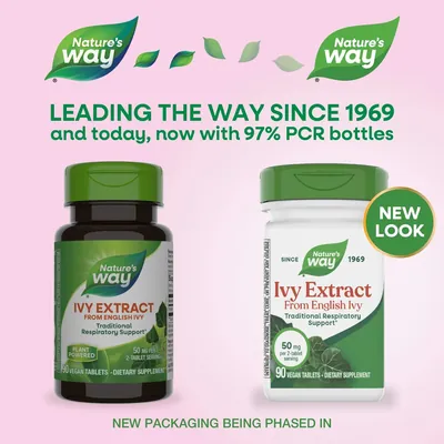 Плюща екстракт Nature's Way Ivy Extract, 90 веганських таблеток