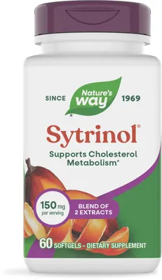 Підтримка здорового рівня холестерину Nature's Way Sytrinol, 60 м'яких капсул