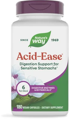 Підтримка травлення Nature's Way Acid Ease, 180 веганских капсул