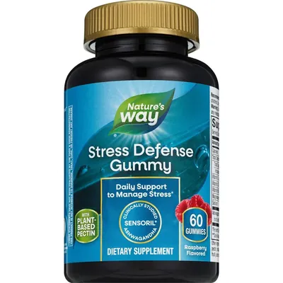Підтримка при стресі Nature's Way Stress Defense Gummy малина, 60 жувальних цукерок
