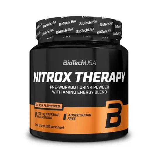 Передтренувальний комплекс Biotech Nitrox Therapy персик, 340 г