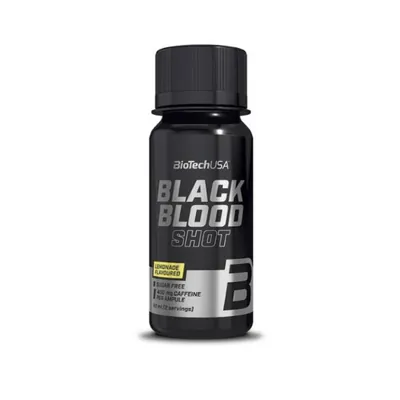 Передтренувальний комплекс Biotech Black Blood Shot лимонад, 60 мл