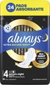 Прокладки гигиенические Always Ultra Secure Night, 7 капель, 4 размер, 24 шт