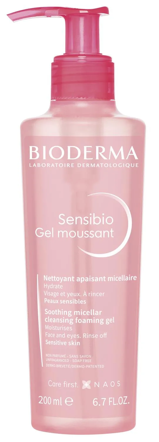 Гель Bioderma Sensibio очищуючий для обличчя, 200 мл