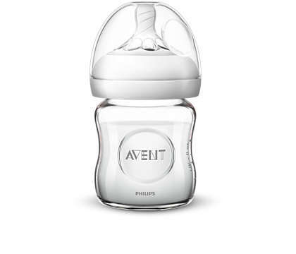 Бутылочка для кормления Philips Avent SCF051/17 (SCF671/17) Natural 2.0 стеклянная, 120 мл