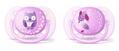 Пустышка силиконовая Philips Avent Ultra Soft SCF227/20, 0-6 месяцев, для девочек, 2 шт