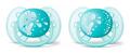 Пустышка силиконовая Philips Avent Ultra Soft SCF226/22, 6-18 месяцев, для мальчиков, 2 шт