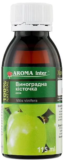 Олія Aroma Inter Виноградна кісточка, 115 мл