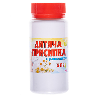 Присипка дитяча Ключі Здоров'я з ромашкою, 50 г