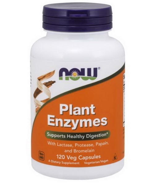 Ферменты Растительные NOW Plant Enzymes капсулы №120