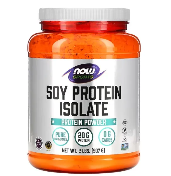 Протеїн соєвий ізолят Now Sports Soy Protein Isolate, без смаку, 907 г