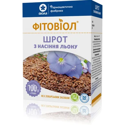 Шрот насіння льону Фітовіол по 100 г у пач.