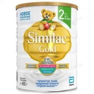 Суміш суха молочна Similac Gold 2, для дітей з 6 місяців, 800 г
