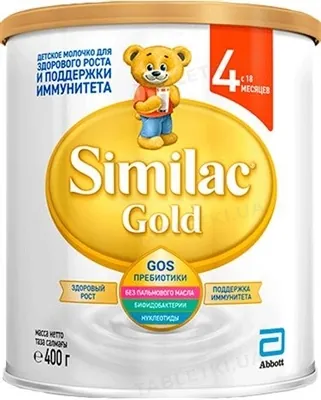 Суміш суха молочна Similac Gold 4, для дітей з 18 місяців, 400 г
