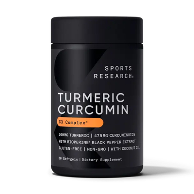 Куркумин Sports Research Turmeric Curcumin C3 Complex 500 мг, 60 капсул