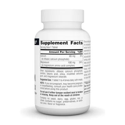 Магній хелатний Source Naturals Magnesium Chelate Complex, 100 таблеток