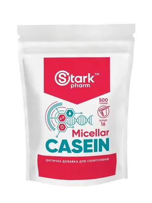 Казеїн міцелярний Stark Pharm Whiteline Stark Micellar Casein без смакових добавок, 500 г