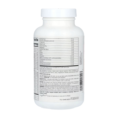 Мультивитамины для детей Source Naturals Mega-Kid вкус ягод, 120 жевательных таблеток