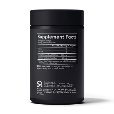 Примула вечірня Sports Research Evening Primrose Oil 1300 мг, 120 капсул
