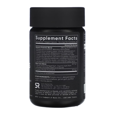 Пробиотики для женщин Sports Research Daily Women's Probiotics 65 Billion CFU, 30 вегетарианских капсул