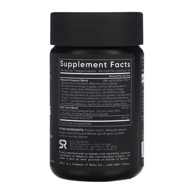 Пробіотики для жінок Sports Research Daily Women's Probiotics 65 Billion CFU, 30 вегетаріанських капсул