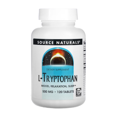 Триптофан Source Naturals L-Tryptophan 500 мг, 120 таблеток