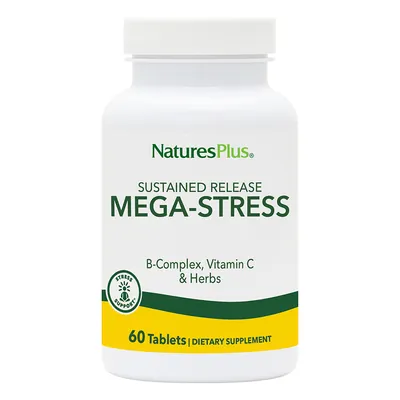 Комплекс для подолання стресу та підтримки енергії Nature's Plus Mega-Stress, 60 таблеток