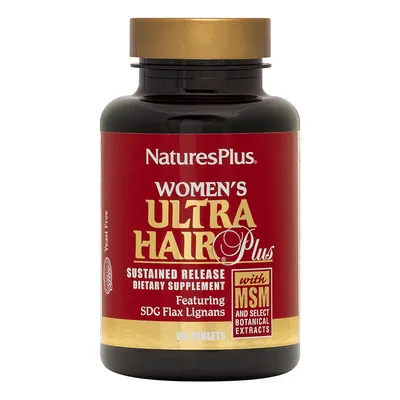 Комплекс для росту та оздоровлення волосся для жінок Nature's Plus Ultra Hair Womens, 60 таблеток