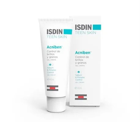 Гель-крем обличчя Isdin Acniben Teen Skin для комбінованої і жирної шкіри, 40 мл