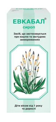 Евкабал сироп 3 г/15 г/100 г по 100 мл у флак.