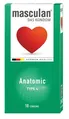Презервативи Masculan Anatomic тип 4 анатомічної форми, 10 штук