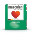 Презервативы Masculan Anatomic Тип 4 анатомической формы, 3 штуки