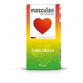 Презервативи Masculan Frutti Edition кольорові з фруктовим ароматом, 10 штук