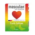 Презервативи Masculan Frutti Edition кольорові з фруктовим ароматом, 3 штуки