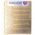 Презервативи Masculan Gold Luxury Edition із золотим напиленням і запахом ванілі, 3 штуки