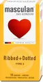 Презервативи Masculan Ribbed+Dotted тип 3 з кільцями та пухирцями, 10 штук