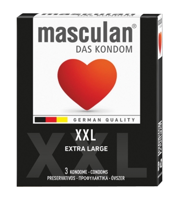 Презервативы Masculan XXL Тип 5 увеличенного размера, 3 штуки