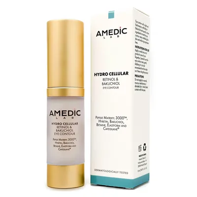 Крем навколо очей Amedic Hydro Celular Retinol & Bakuchiol Eye Contour проти зморшок з ретинолом і бакучіолом, 15 мл