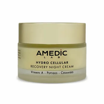 Крем для обличчя Amedic Advanced Hydro Celular Recovery Night Cream відновлюючий нічний з вітаміном А та пептидами, 50 мл