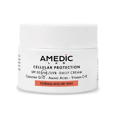 Крем для обличчя Amedic Cellular Protect Protective Cream Spf 50+ сонцезахисний зволожуючий, 50 мл