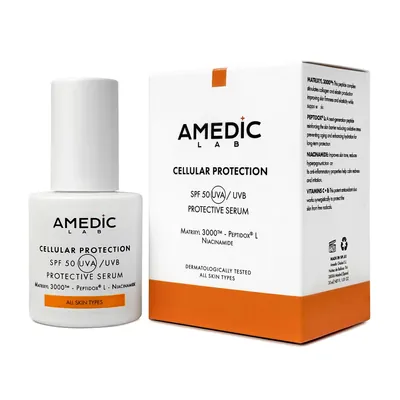 Сироватка для обличчя Amedic Celular Daily Protection Serum SPF 50 UVA/UPF щоденна сонцезахисна, 30 мл