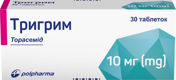 Тригрим таблетки по 10 мг №30 (10х3)