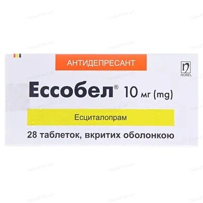Ессобел таблетки, в/о по 10 мг №28 (14х2)
