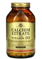 Кальцію цитрат з вітаміном Д3 Solgar Calcium Citrate with Vitamin D3 таблетки №240