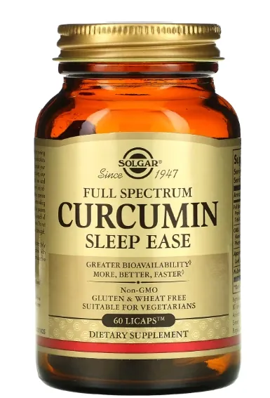 Куркумін для сну Solgar Curcumin Sleep Ease капсули №60