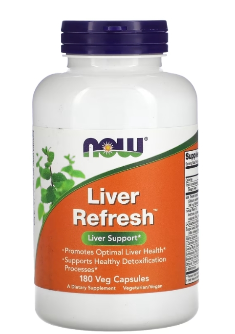 Диетическая добавка NOW Liver Refresh Поддержка печени капсулы №180