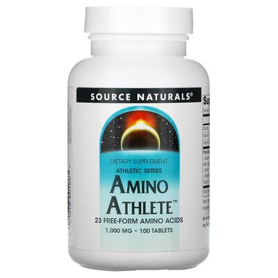 Амино спортсмен Amino Athlete Source Naturals 1000 мг, 100 таблеток
