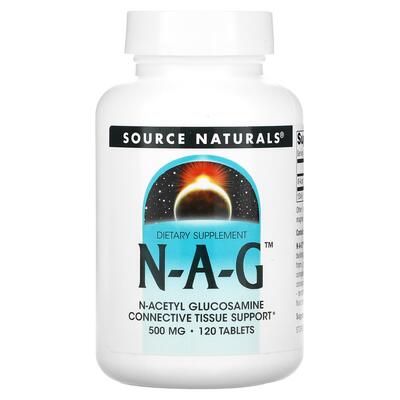 N-ацетилглюкозамин Source Naturals NAG 500 мг, 120 таблеток