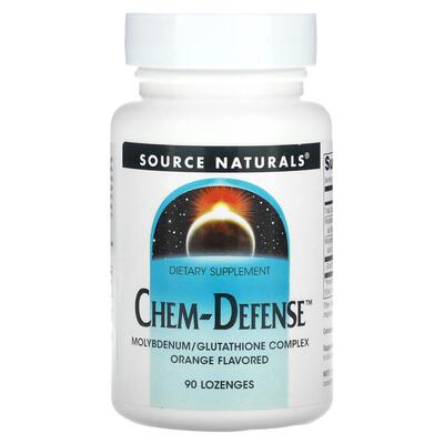 Молибден Source Naturals Chem-Defense вкус апельсина, 90 леденцов