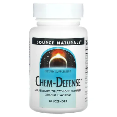 Молібден Source Naturals Chem-Defense смак апельсина, 90 льодяників